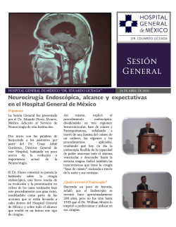 Sesión General - Hospital General de México