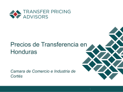 Precios de Transferencia - camara de comercio e industrias de cortes