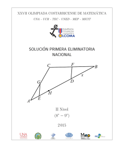 Solucionario 2015 - Olimpiadas Costarricenses de Matemática