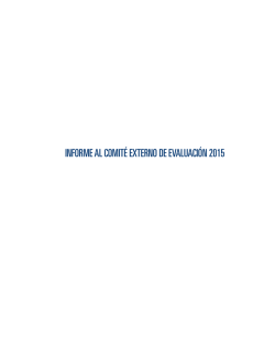 informe de autoevaluación correspondiente a 2014