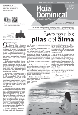 Hoja Dominical - Di&oacute;cesis de Albacete