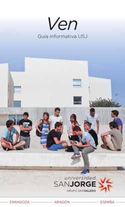 Gu&iacute;a informativa USJ - Universidad San Jorge