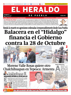 Balacera en el “Hidalgo” financia el Gobierno contra la 28 de Octubre