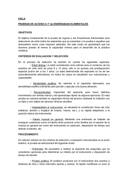 Acceso Viola 2015 - Conservatorio Profesional de Musica de