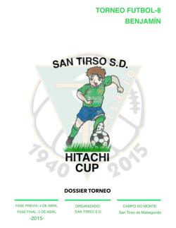 informacion del torneo