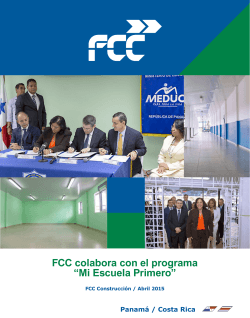 Campañas - FCC Construcción Centro América