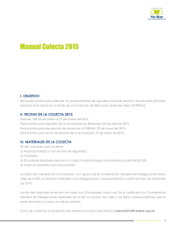 Manual Colecta 2015