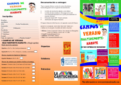 D&iacute;ptico Informativo - Club K&aacute;rate Ni Sente Nashi
