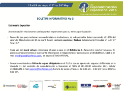 Instructivo para el ingreso de mercanc&iacute;as 2015
