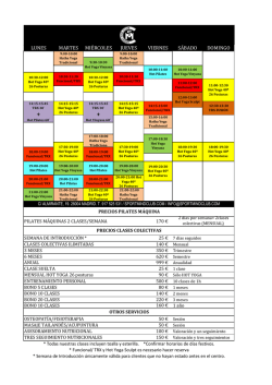 horarios - Sport Mind Club