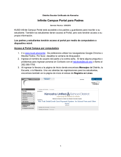Infinite Campus Portal para Padres