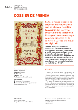 DOSSIER DE PRENSA - Penguin Random House Grupo Editorial