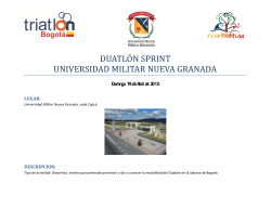 duatlo n sprint universidad militar nueva granada