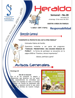 Heraldo #28 - Colegio &Aacute;ngeles de Puebla