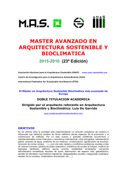 Descarga pdf - Máster avanzado en arquitectura sostenible y