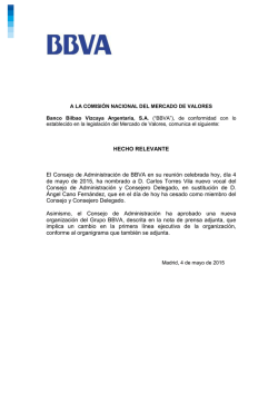 HECHO RELEVANTE