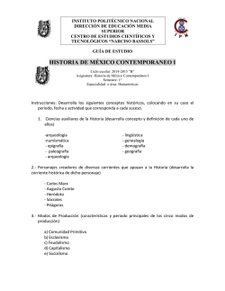 HISTORIA DE M&Eacute;XICO CONTEMPORANEO I - CECyT 8