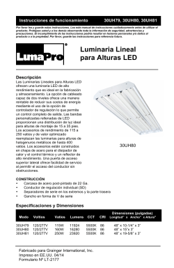 Luminaria Lineal para Alturas LED