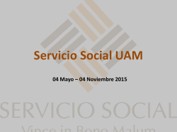 Servicio Social UAM - Universidad Anáhuac Mayab