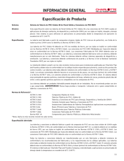 Ficha tecnica PVC DWV