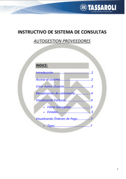 INSTRUCTIVO DE SISTEMA DE CONSULTAS