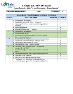 Inglés - Colegio La Salle Envigado