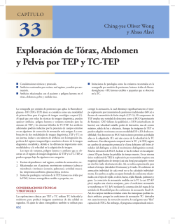 Exploración de Tórax, Abdomen y Pelvis por TEP y TC-TEP