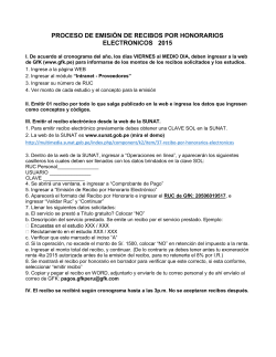 proceso de emisión de recibos por honorarios electronicos 2015