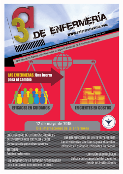 EDITORIAL Empleo enfermero COMISI&Oacute;N