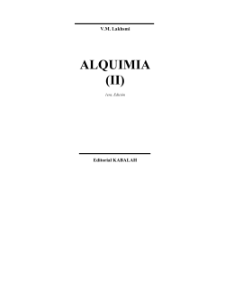 ALQUIMIA (II)