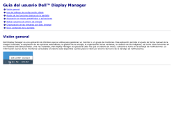 Gu&iacute;a del usuario Dell Display Manager