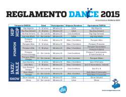 REGLAMENTO DANCE 2015