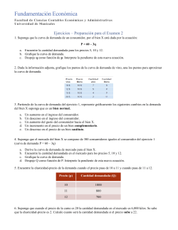 Preparación Examen 2 - Fundamentación Económica