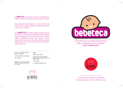 Diptico La Bebeteca - Kiddies Learn & Play Gijón