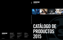 Catálogo de Productos 2015