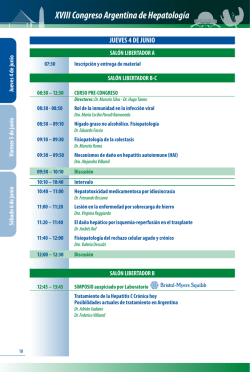 X XVIII Congreso Argentina de Hepatología