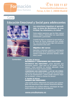 Educaci&oacute;n Emocional y Social para adolescentes