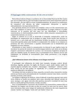 Il linguaggio della connessione: di che arte si tratta?