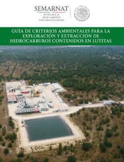Gu&iacute;a de Criterios Ambientales para la Exploraci&oacute;n y Extracci&oacute;n de