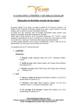 Premios IV Concurso Escolar