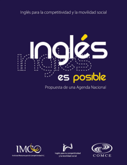 Ingl&eacute;s es posible: Propuesta de una Agenda Nacional