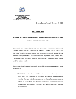 informacion fei americas jumping championships