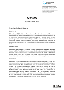 JURADOS - Fondo Concursable para la Cultura