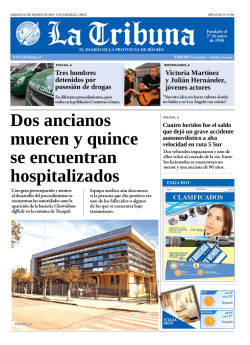 Dos ancianos mueren y quince se encuentran