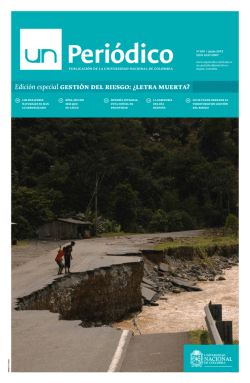 Edici&oacute;n especial Gesti&oacute;n del riesGo - Unimedios