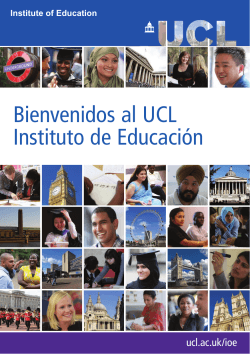Bienvenidos al UCL Instituto de Educación