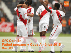 2015 Mayo - Informe sobre la Copa América y el fútbol peruano