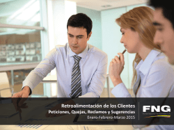 Informe de Resultados PQRS-Q1-2015