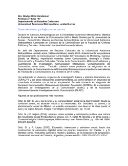 Dra. Gladys Ortiz Henderson Profesora Titular &ldquo;B