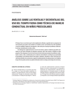An&aacute;lisis sobre lAs ventAjAs y desventAjAs del uso del tiempo FuerA